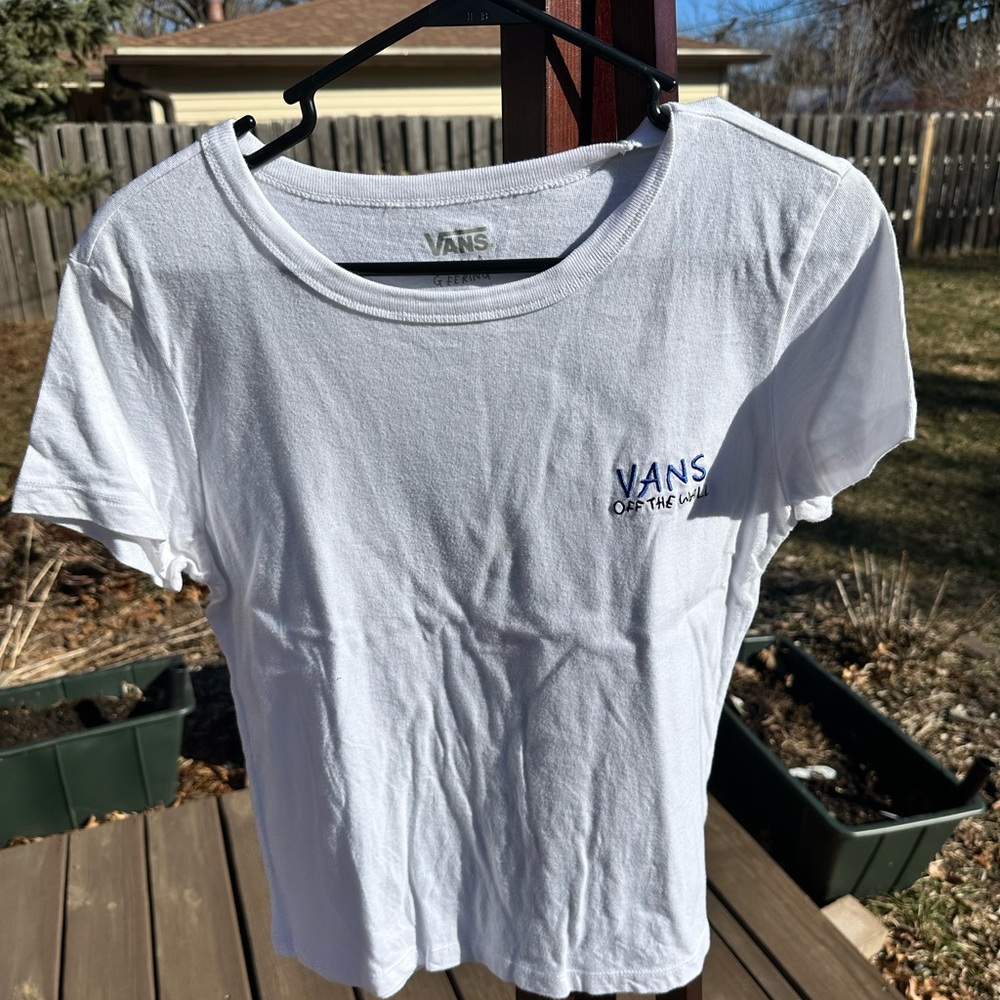 Vans White Logo Tee